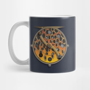 Brown Gold Trout Reel Mug